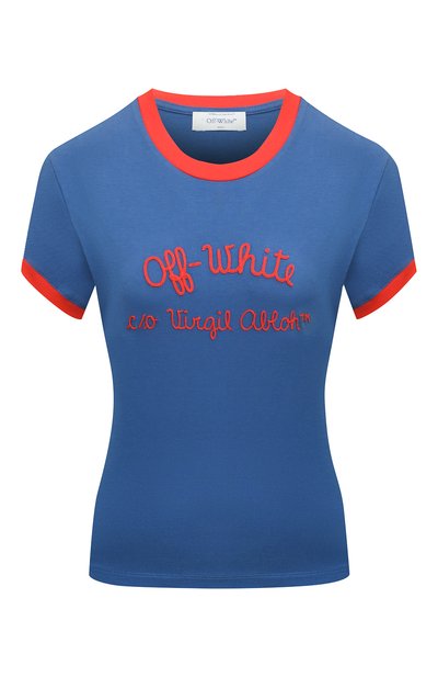 Женская хлопковая футболка OFF-WHITE, арт. 0WAA112F24JER001