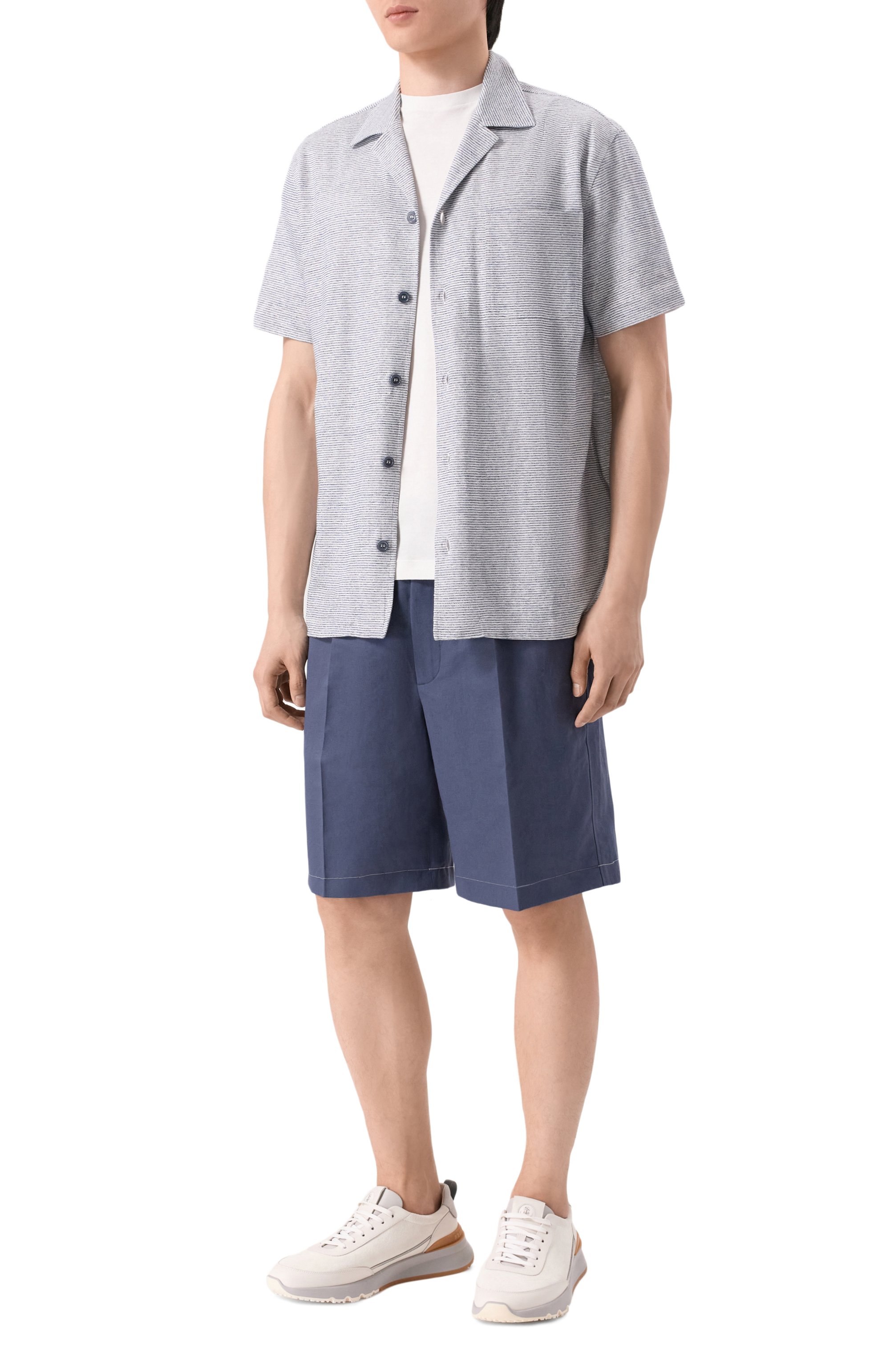 Шорты изо льна и хлопка BRIONI, арт. RP3G0L/PA106, фото 2