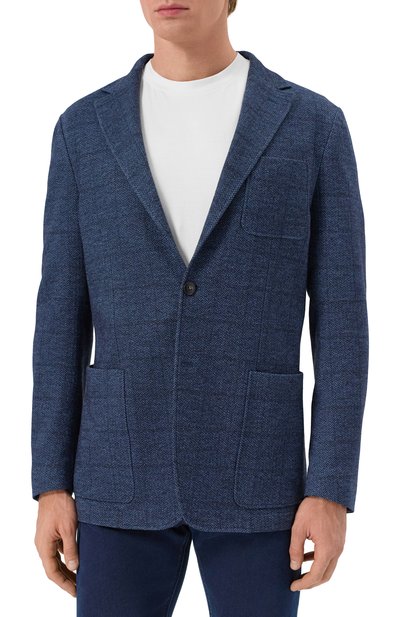 Пиджак из шерсти и хлопка CANALI, арт. J0147/JJ02554, фото 5