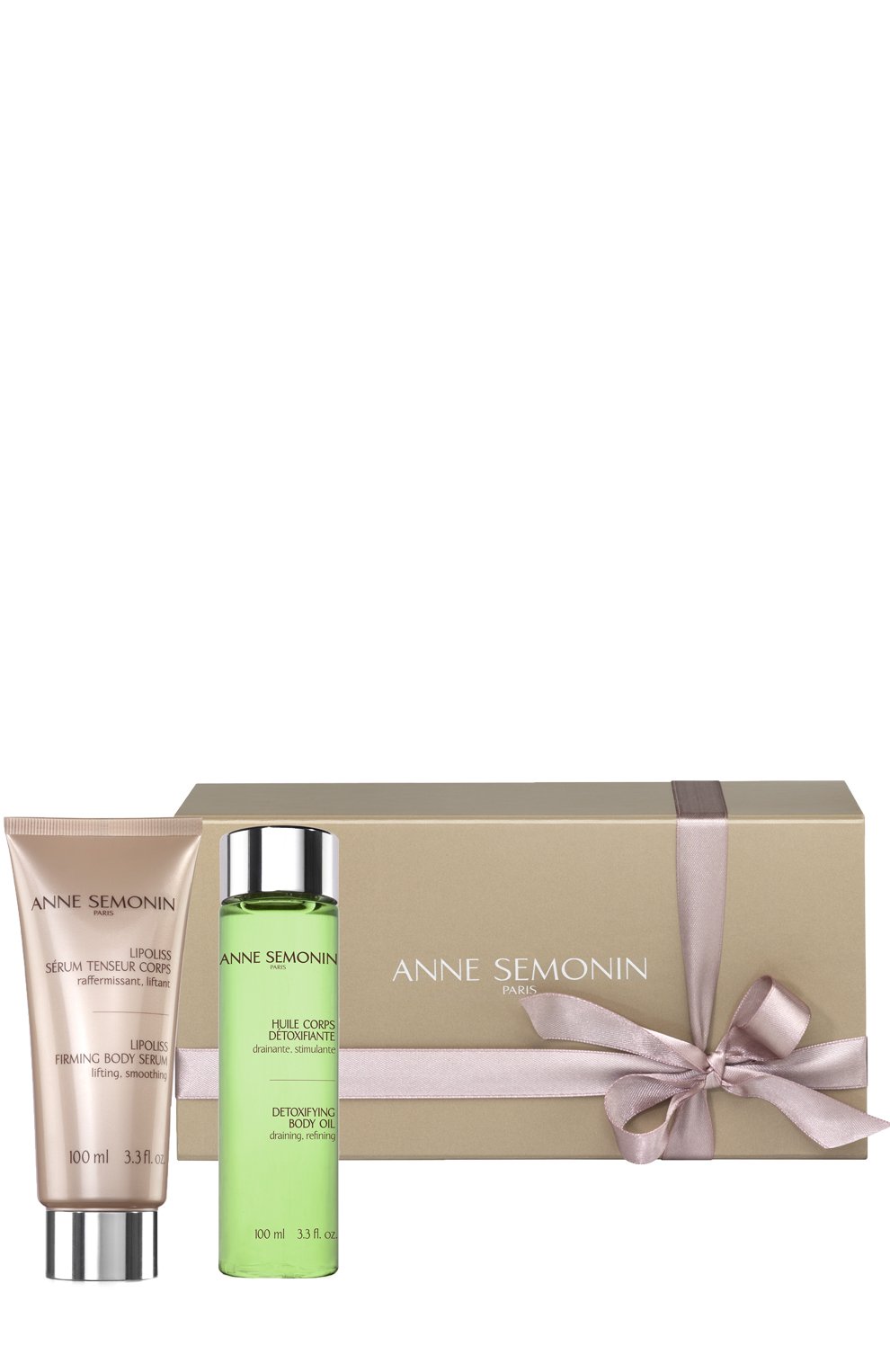 Набор detox&firm body coffret (100+100ml) ANNE SEMONIN бесцветного цвета по цене 8350 руб., арт. 3700084651040, фото 1 Набор detox&firm body coffret (100+100ml) ANNE SEMONIN, арт. 3700084651040, фото 1