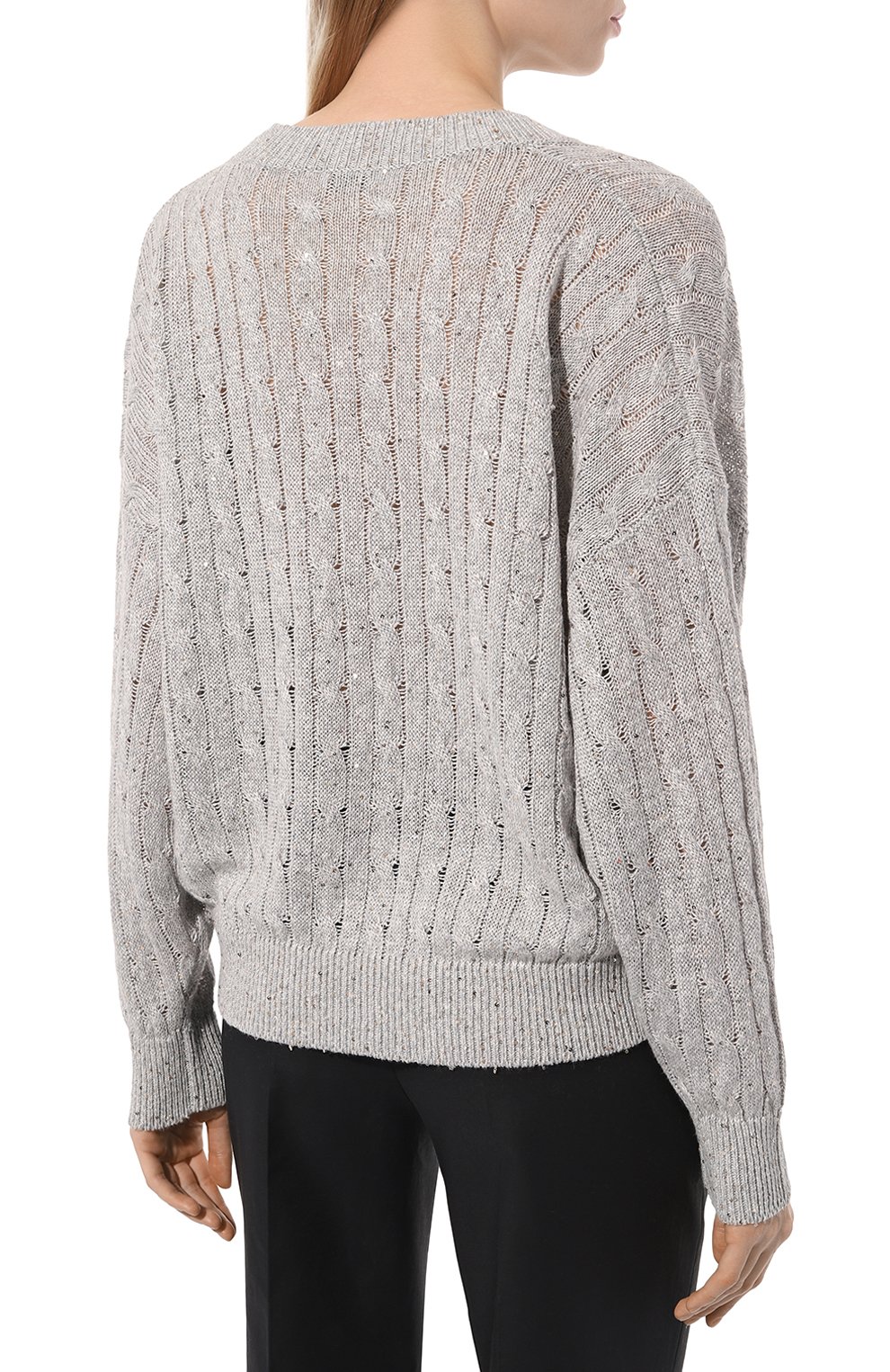 Льняной свитер BRUNELLO CUCINELLI, арт. MC000B1124, фото 4