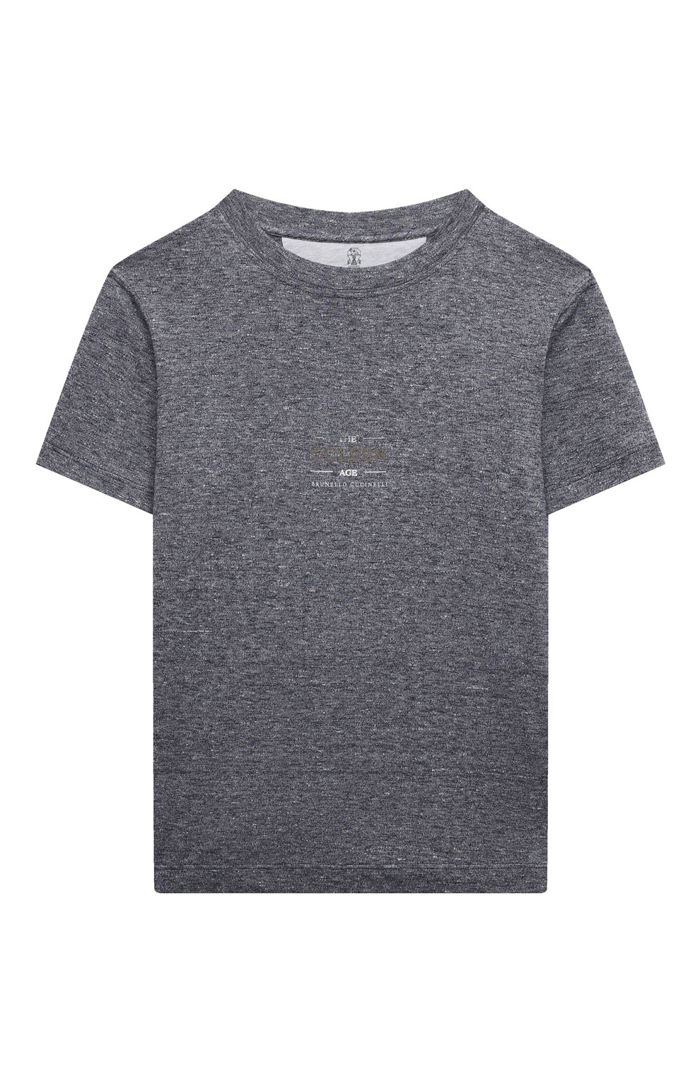 Футболка изо льна и хлопка BRUNELLO CUCINELLI, арт. BW835T148C, фото 1