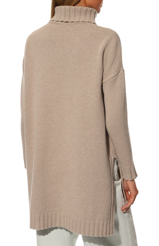 Свитер из шерсти и кашемира crem38 Бежевый, фото 4