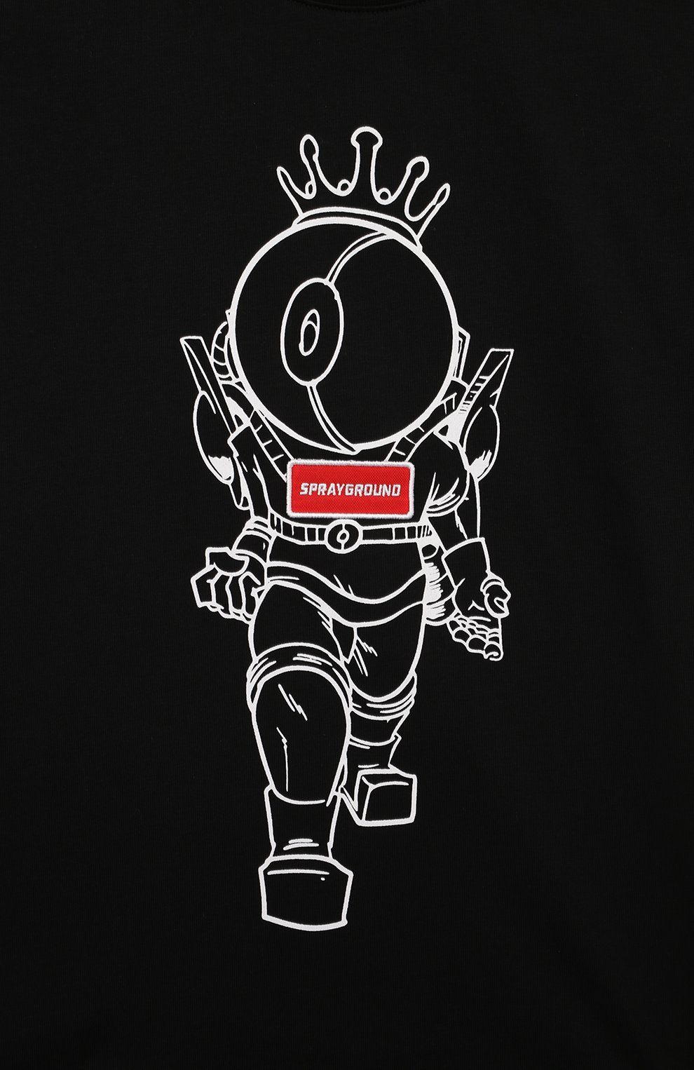Хлопковая футболка SPRAYGROUND, арт. SPY1157BLK, фото 3