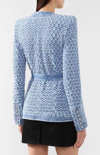 Джинсовый жакет BALMAIN, арт. RF27475/D032, фото 4