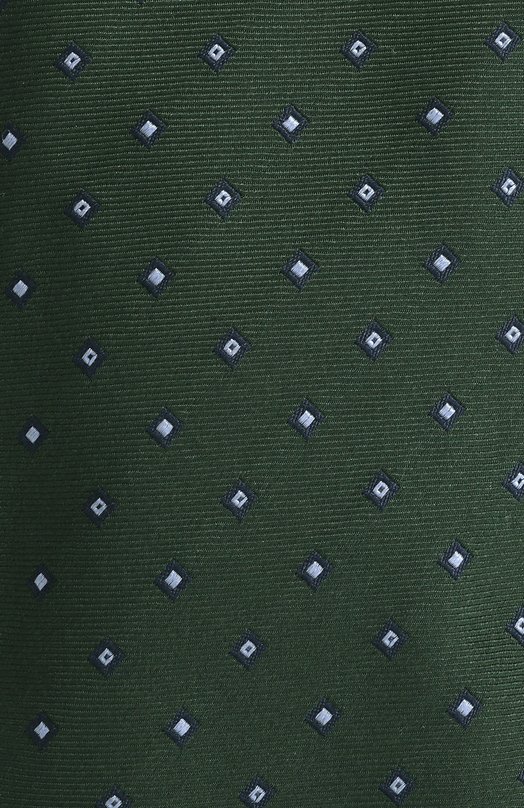 Шелковый галстук Corneliani 25U302-2520309 Зелёный  25U302-2520309 Фото 4