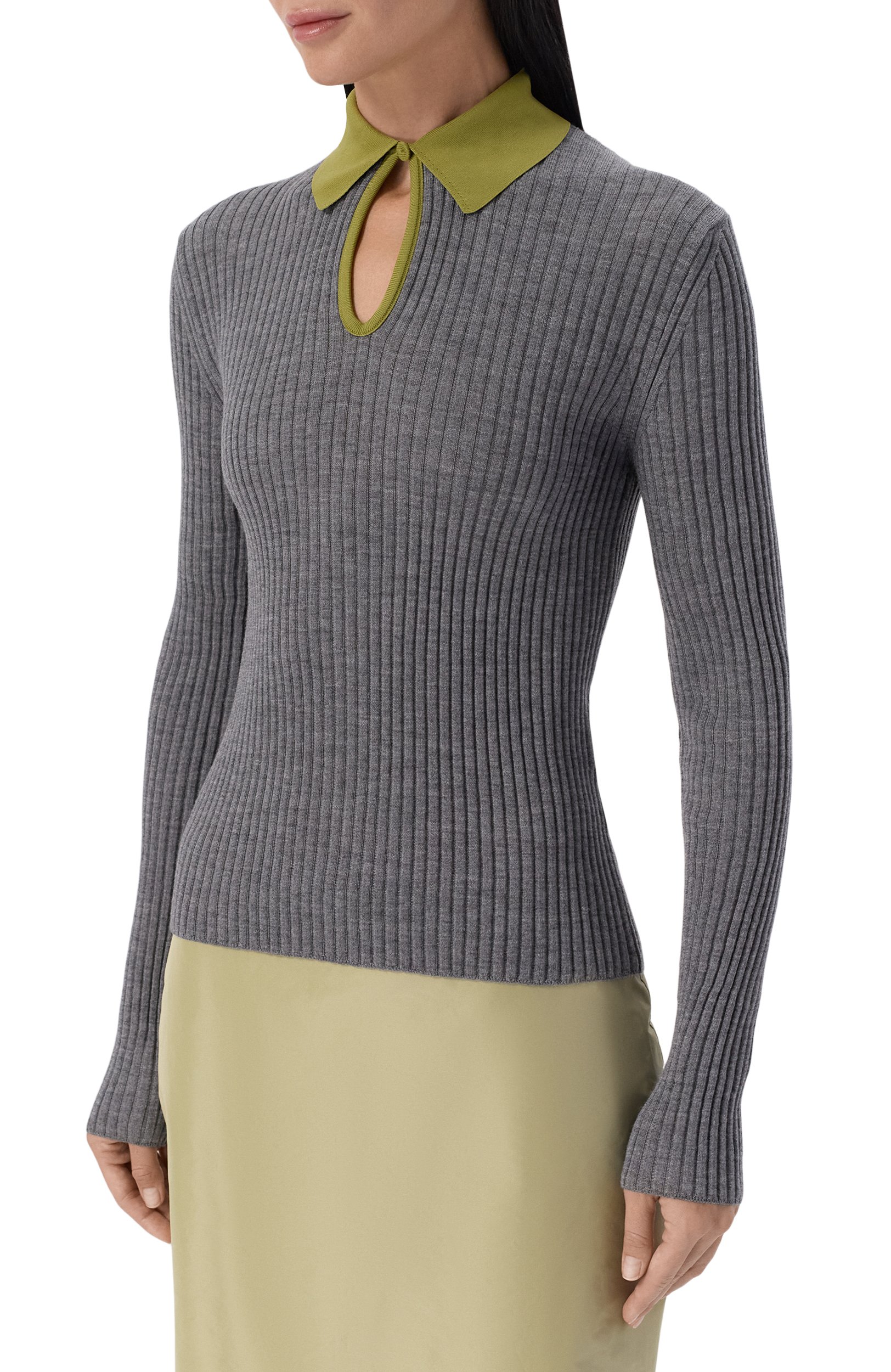 Шерстяное поло JIL SANDER, арт. J02GL0125/J14877, фото 3