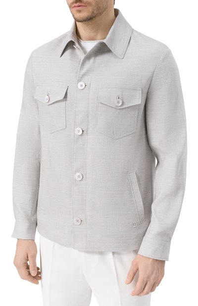 Куртка-рубашка изо льна и шерсти STEFANO RICCI, арт. M7J5100380/WL003L, фото 3