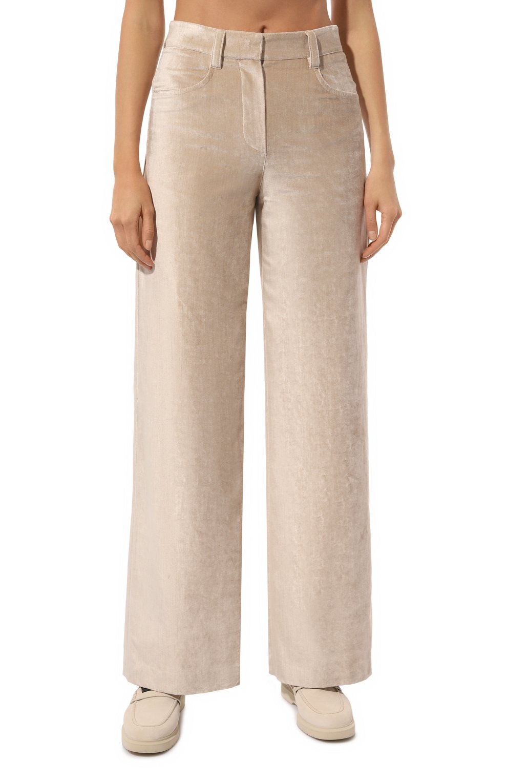 Бархатные брюки BRUNELLO CUCINELLI бежевого цвета по цене 184500 руб., арт. MP581P8716, фото 3 Бархатные брюки BRUNELLO CUCINELLI, арт. MP581P8716, фото 3