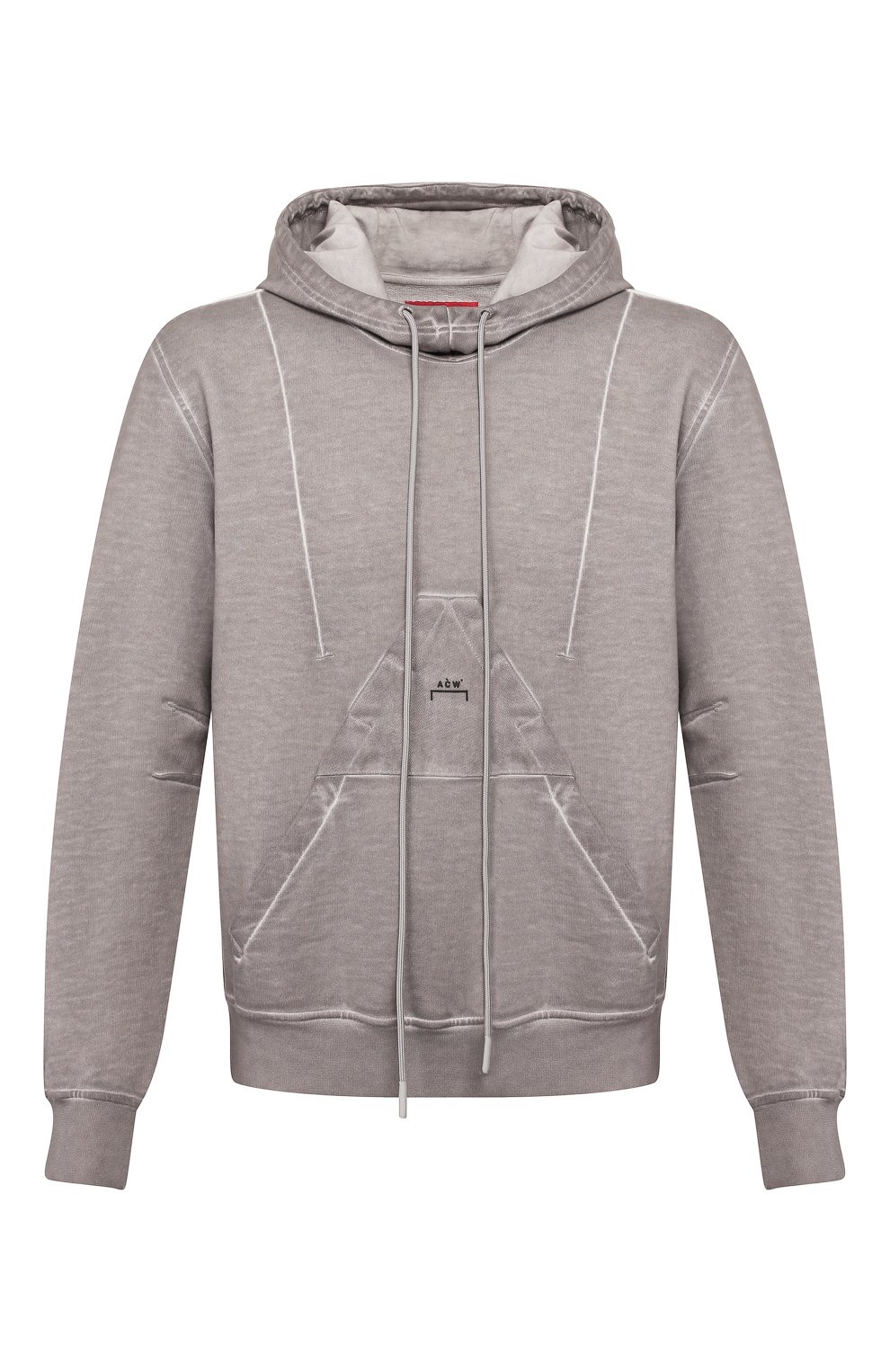 Мужской серый хлопковое худи diesel red tag x a-cold-wall* DIESEL