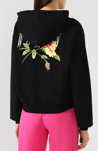Хлопковое худи OFF-WHITE черного цвета по цене 49950 руб., арт. 0WBB016S190030601088, фото 4 Хлопковое худи OFF-WHITE, арт. 0WBB016S190030601088, фото 4