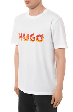 Хлопковая футболка HUGO, арт. 50504542, фото 1