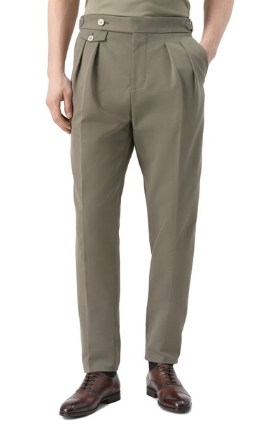 Брюки из хлопка и шерсти BRUNELLO CUCINELLI, арт. ME262M5030, фото 3