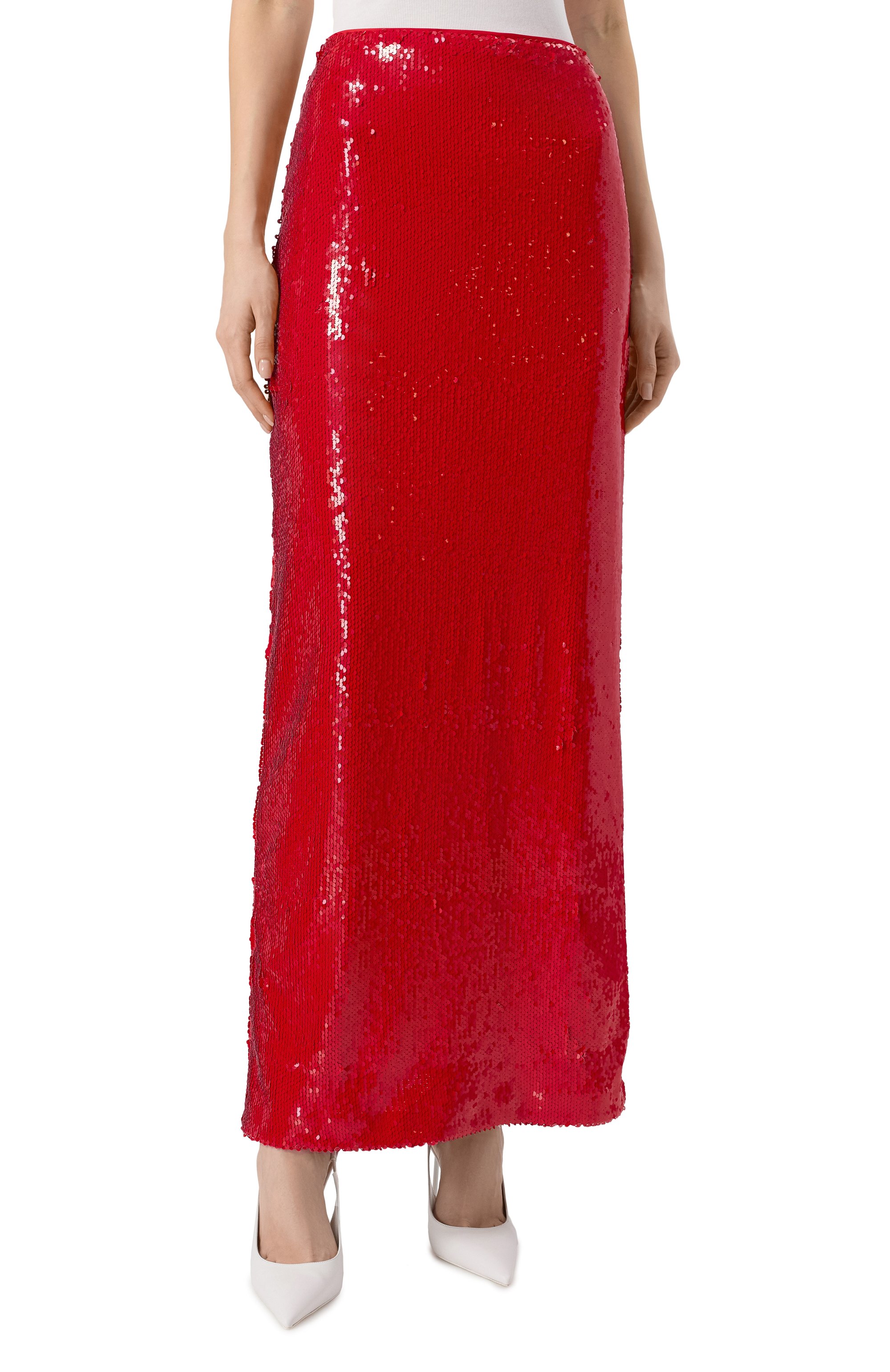 Юбка с отделкой пайетками MSGM, арт. 3842MDD12/257309, фото 3