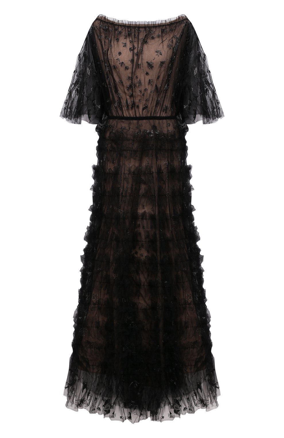 Платье VALENTINO черного цвета по цене 2665000 руб., арт. MB0VD5C0/1ED, фото 1 Платье VALENTINO, арт. MB0VD5C0/1ED, фото 1