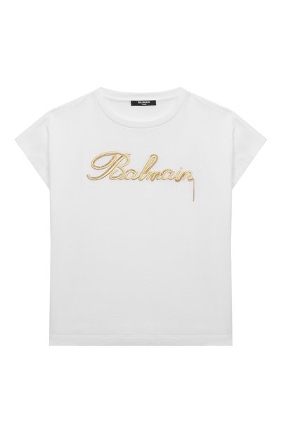 Хлопковая футболка BALMAIN, арт. BU8C21