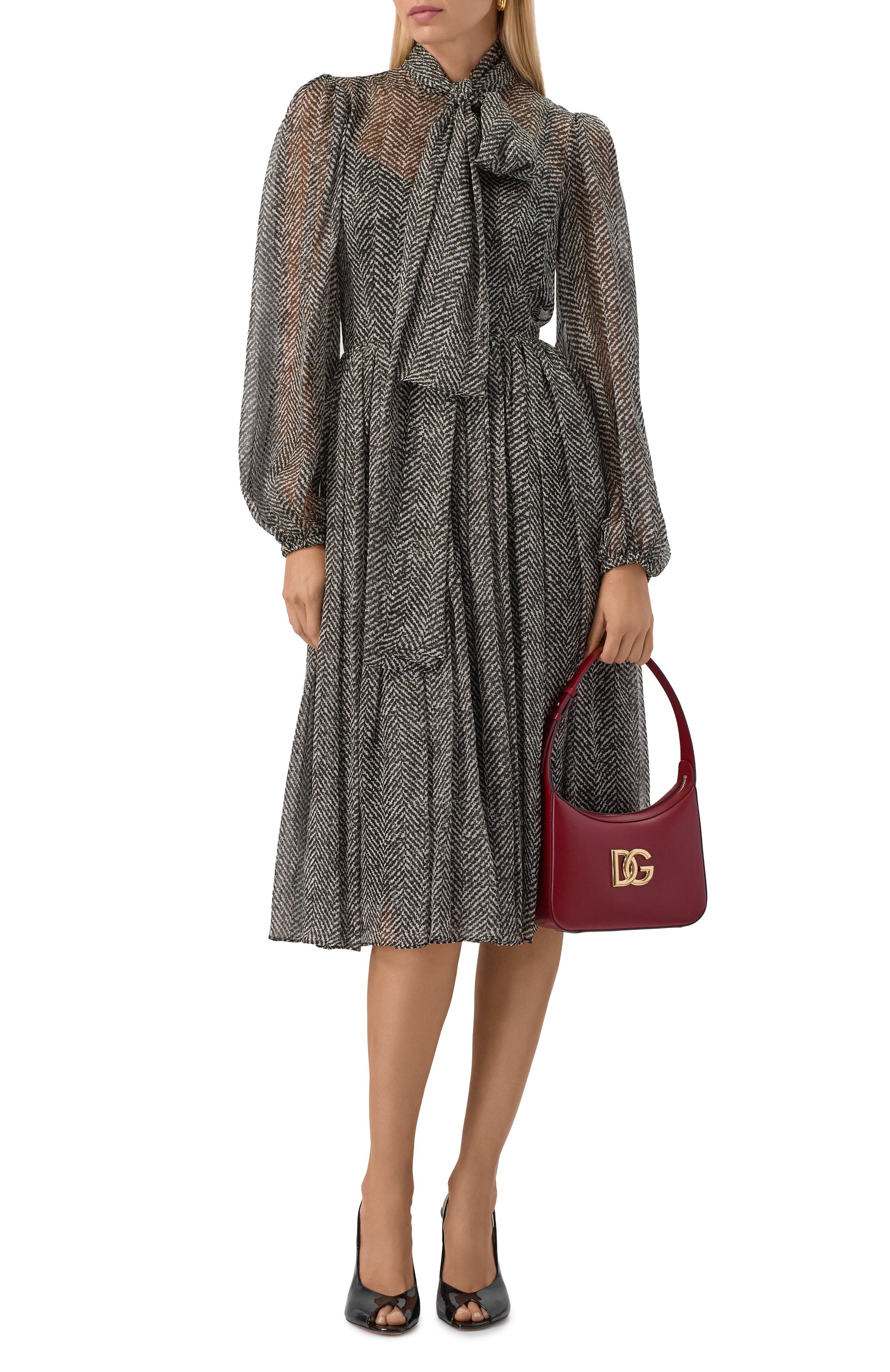 Шелковое платье DOLCE & GABBANA, арт. F6JLJT/IS1ZN, фото 2