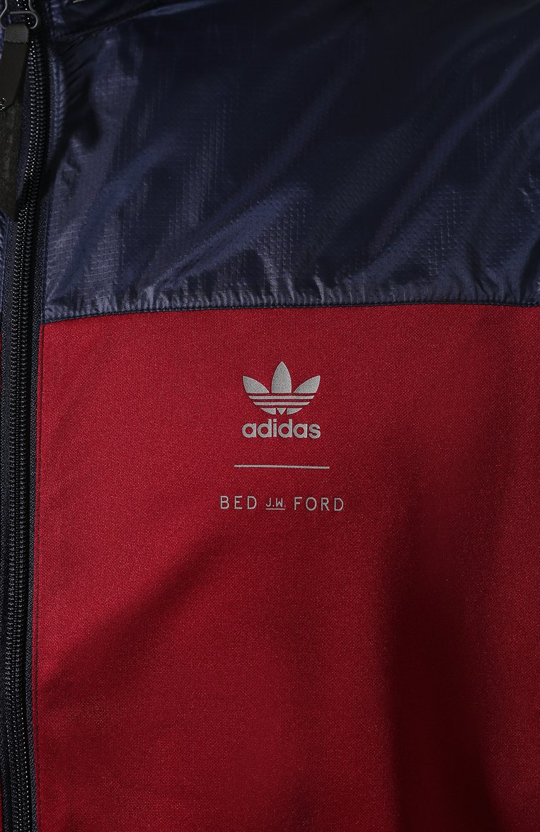 Мужской куртка adidas originals x bed j.w. ford ADIDAS ORIGINALS разноцветного цвета, арт. FI8836 | Фото 5 (Материал внешний: Синтетический материал; Длина (верхняя одежда): Короткие; Рукава: Длинные; Мужское Кросс-КТ: Верхняя одежда; Принт: С принтом; Кросс-КТ: Куртка, бомбер; Стили: Спорт-шик)