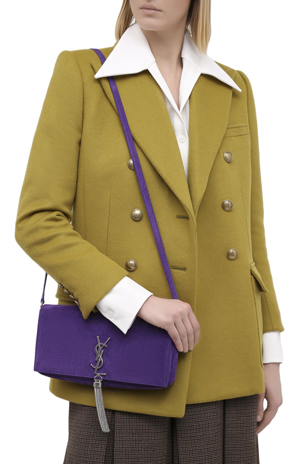 Сумка kate small SAINT LAURENT фиолетового цвета по цене 210500 руб., арт. 604276/0UD7E, фото 5 Сумка kate small SAINT LAURENT, арт. 604276/0UD7E, фото 5