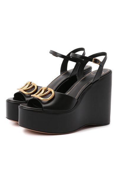 Кожаные босоножки vlogo signature VALENTINO, арт. XW2S0DU9/DSH, фото 1