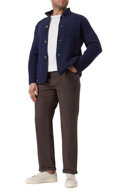 Кашемировый кардиган Kiton UMK064103 Синий  UMK064103 Фото 3