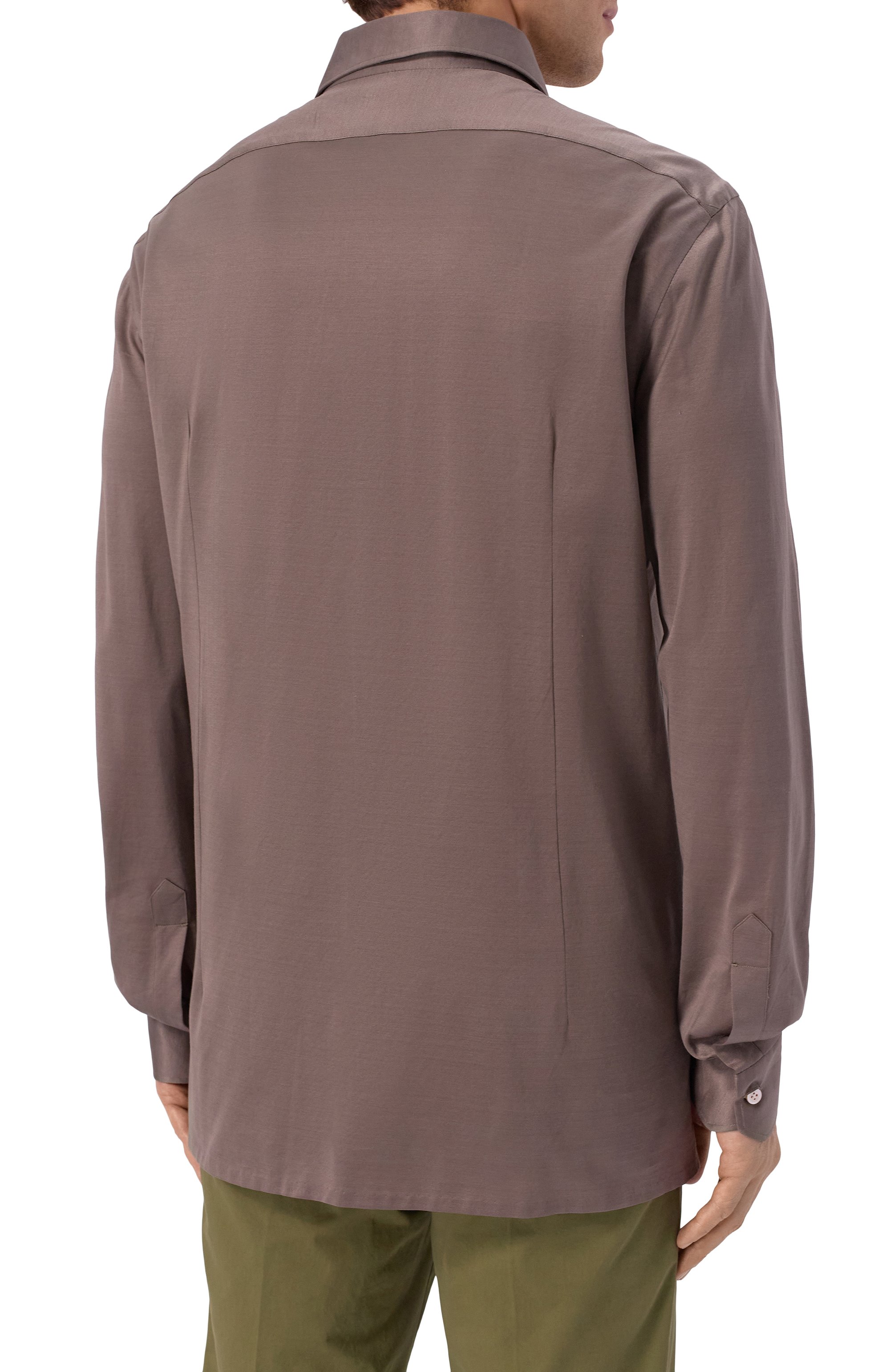 Хлопковая рубашка KITON, арт. UMCNERH0923413, фото 4