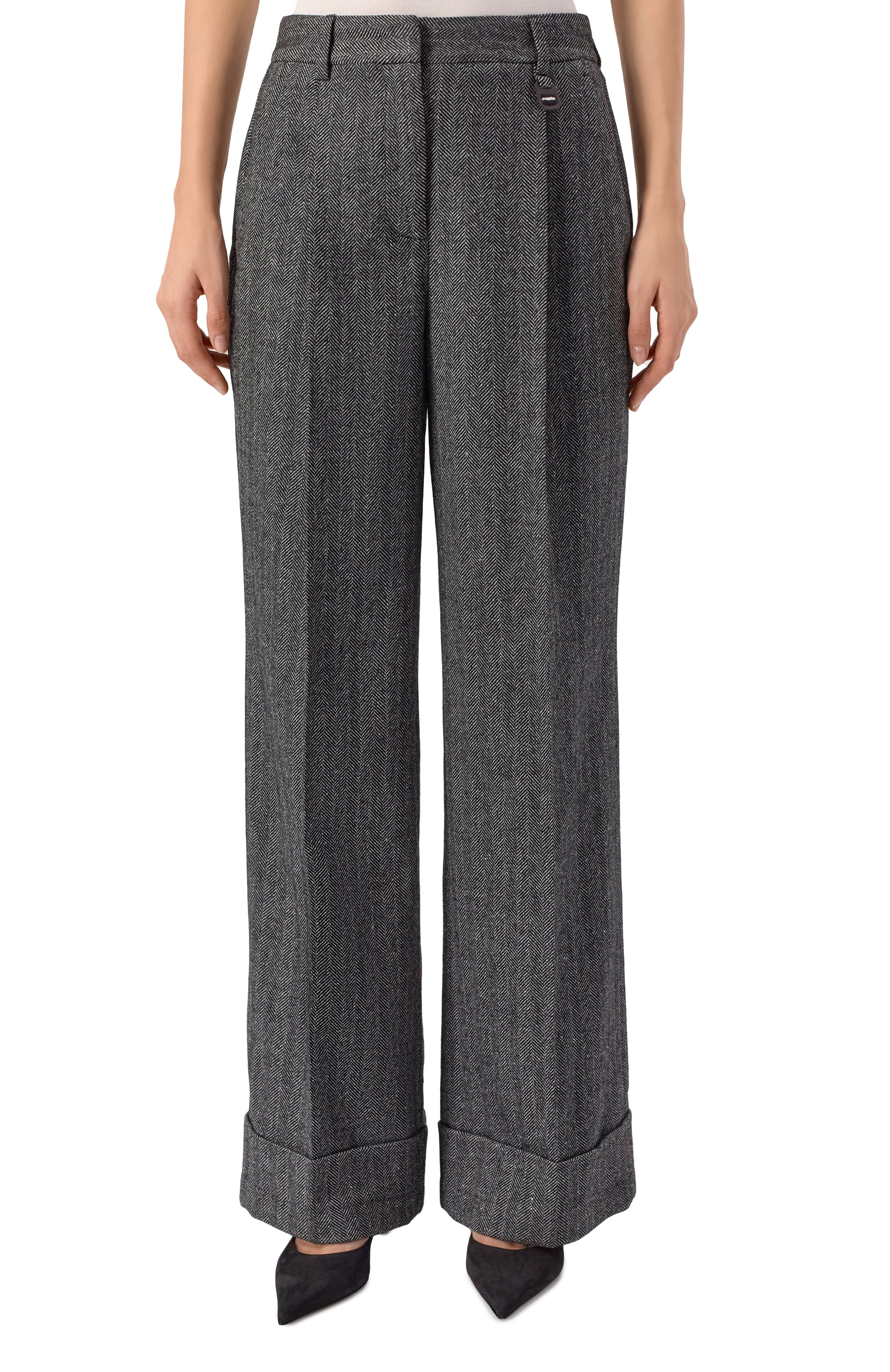 Брюки из шерсти и шелка LORENA ANTONIAZZI, арт. PA30B/5044, фото 3