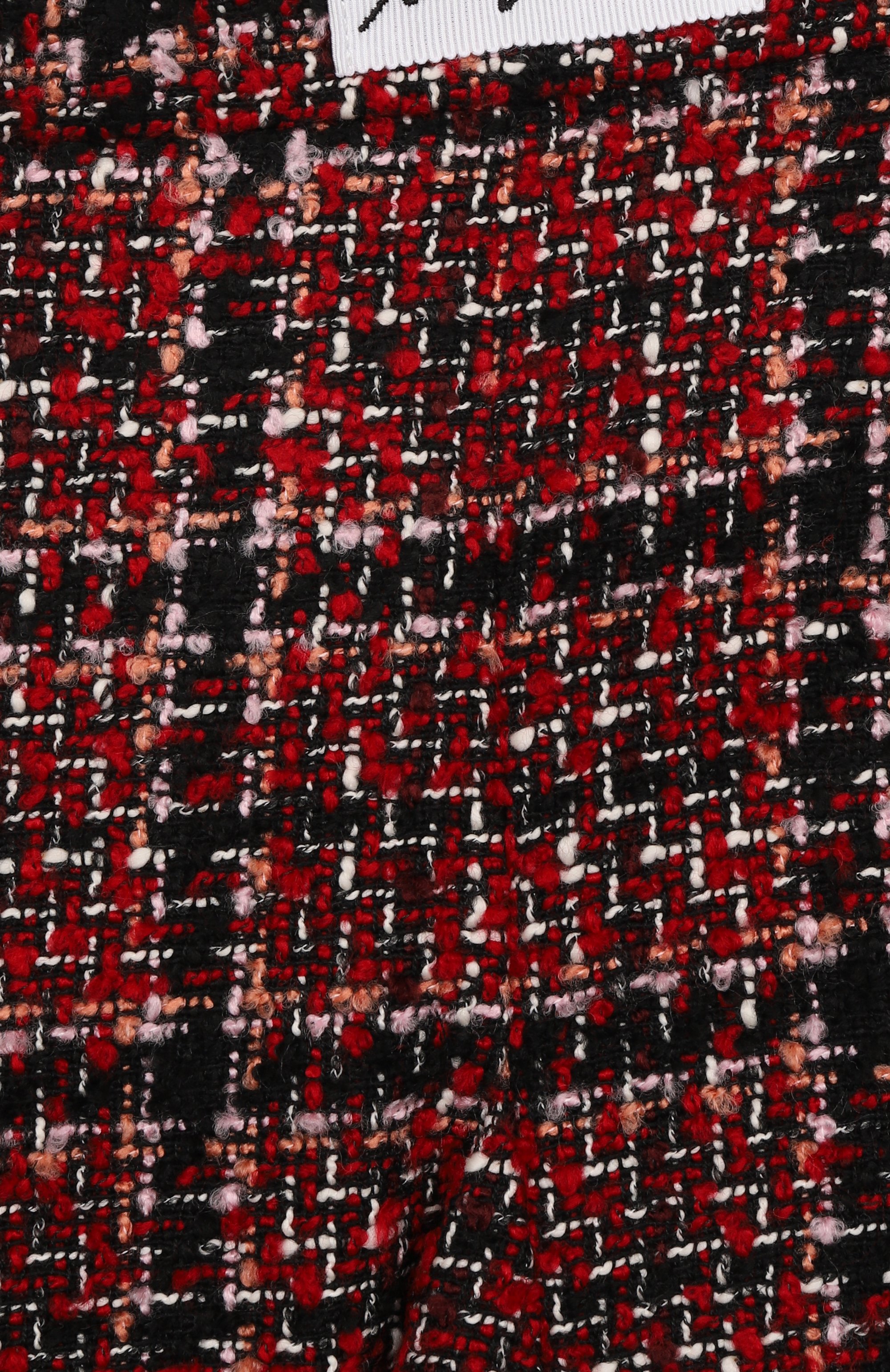 Твидовая юбка MSGM KIDS бордового цвета по цене 19800 руб., арт. F5MSJGSK198, фото 3 Твидовая юбка MSGM KIDS, арт. F5MSJGSK198, фото 3