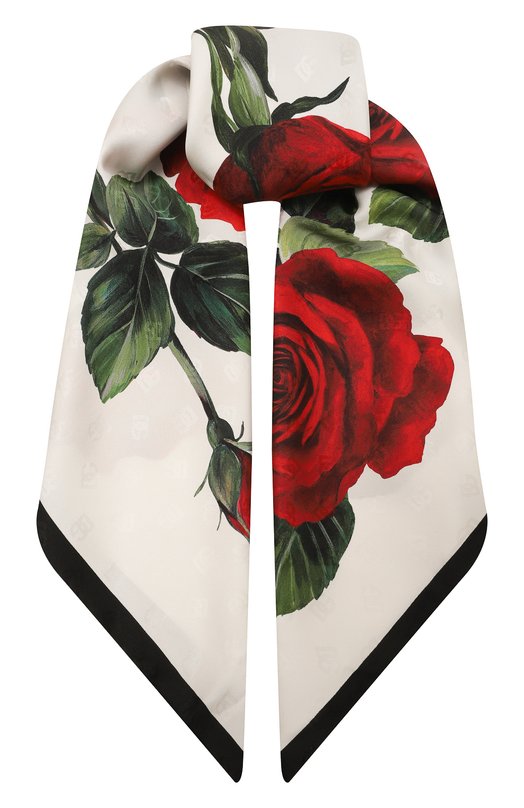 Шелковый платок Dolce & Gabbana FN113R/GDCQL Белый FN113R/GDCQL