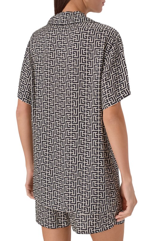 Рубашка из вискозы Balmain CH0HN065/VE93 Разноцветный  CH0HN065/VE93 Фото 4
