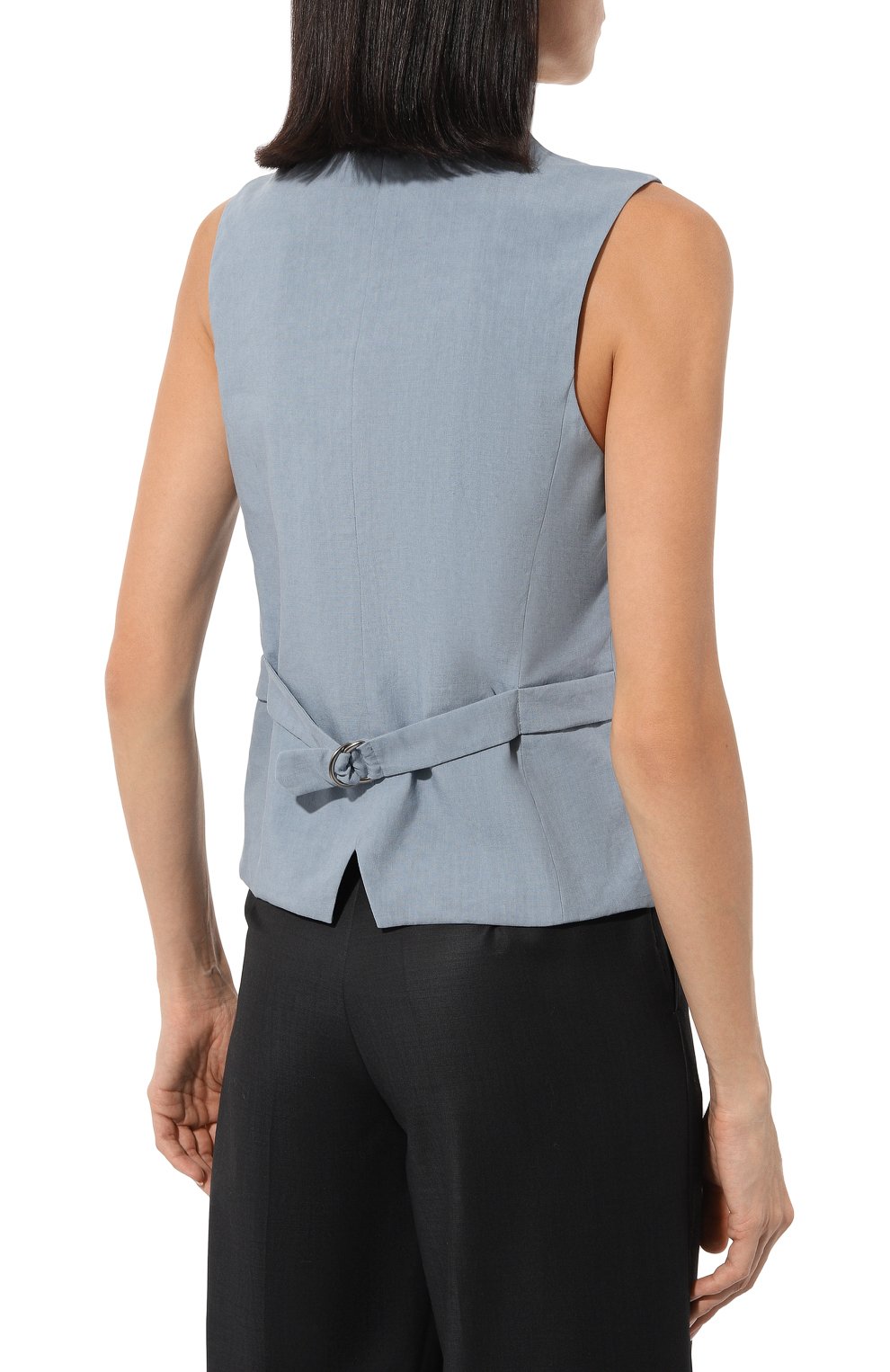 Жилет изо льна и шелка BRUNELLO CUCINELLI, арт. MH999HU806, фото 4