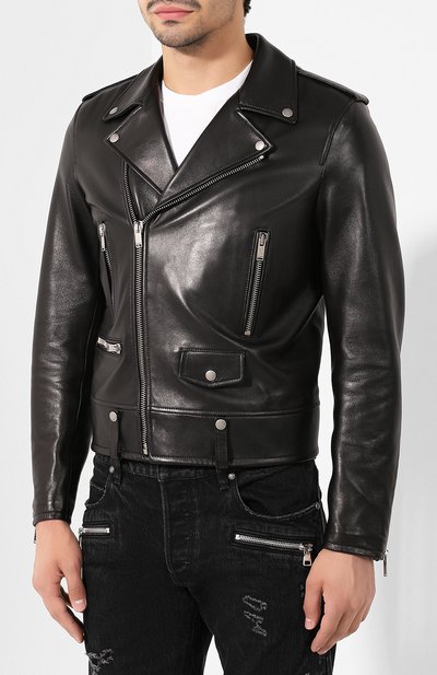 Кожаная куртка SAINT LAURENT, арт. 578686/YC2Q0, фото 3