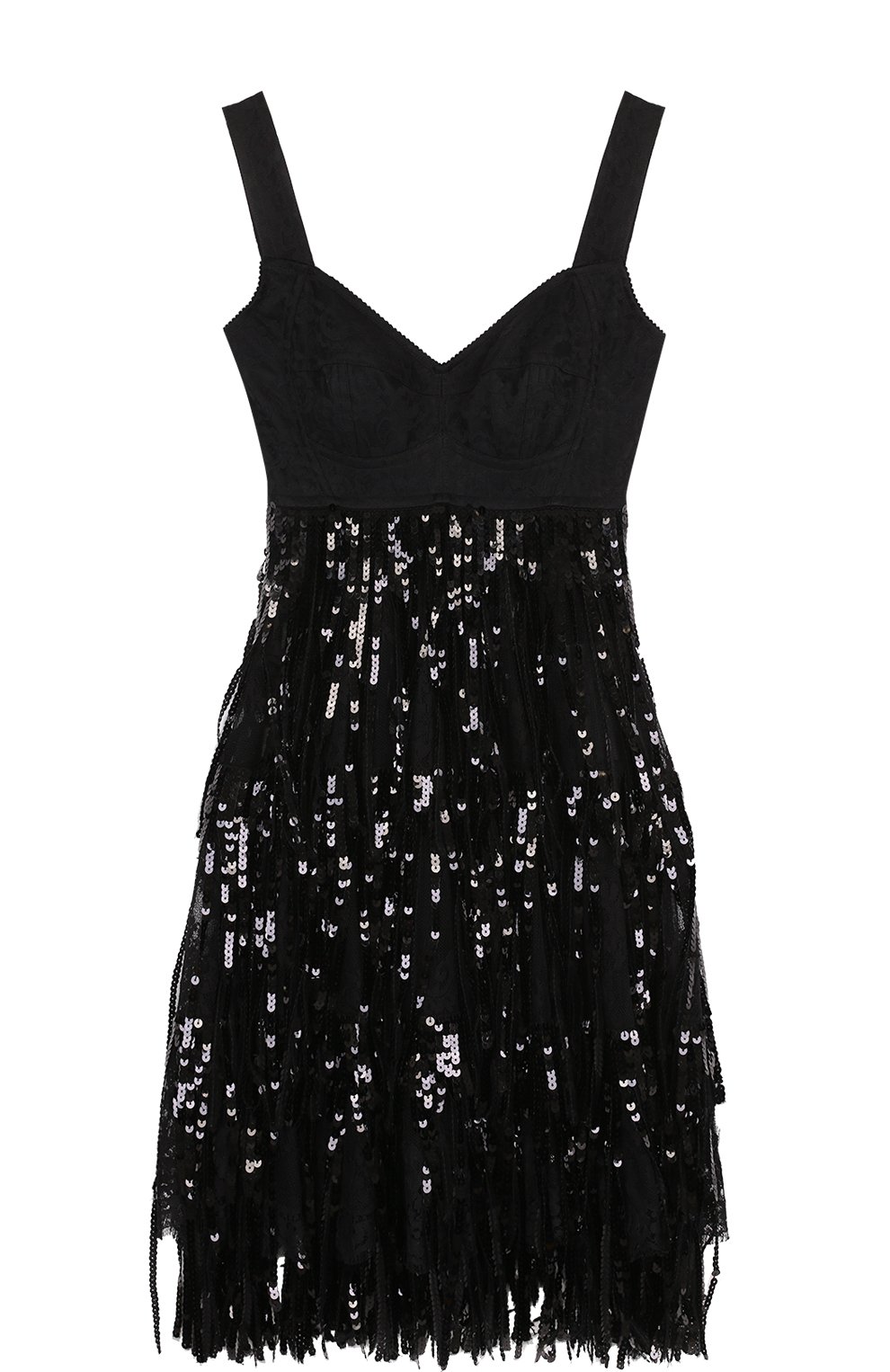 Мини-платье с завышенной талией и пайетками DOLCE & GABBANA, арт. F67G7Z/HLMQB, фото 1