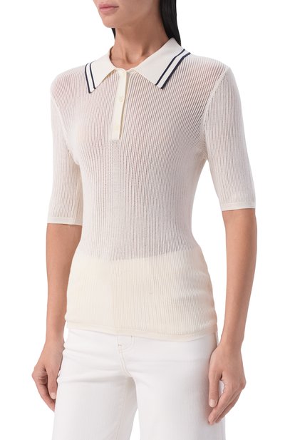 Поло из вискозы 7 FOR ALL MANKIND, арт. 7NAX0H03-3JC, фото 3
