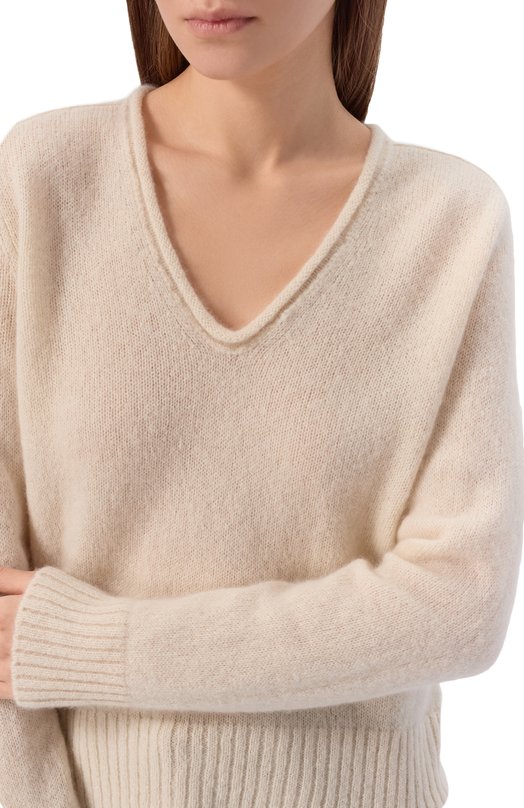 Кашемировый пуловер James Perse WLTC3067 Бежевый  WLTC3067 Фото 5