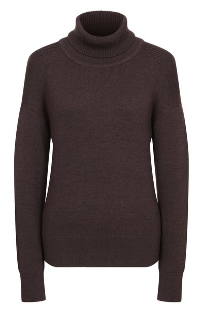 Женская шерстяная водолазка YUZEFI, арт. AREN-DRAPE BACK FUNNEL NECK JUMPER