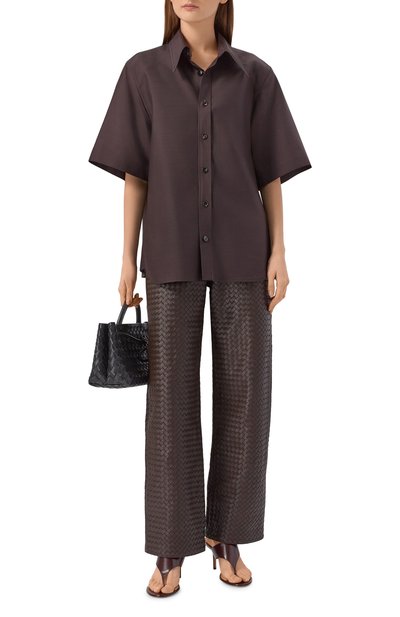Кожаные брюки BOTTEGA VENETA, арт. 854664/V6AR0, фото 2