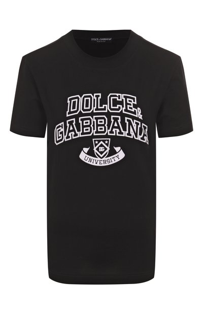 Женская хлопковая футболка DOLCE & GABBANA, арт. F8V42Z/GDDBC