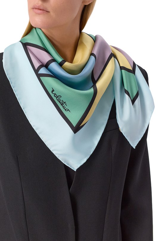 Шелковый платок Valentino 7W0EI114/XHK Голубой  7W0EI114/XHK Фото 2