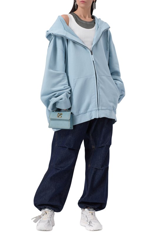 Сумка Jitney Baby Off-White 0WNP063S25LEA0014084 Голубой  0WNP063S25LEA0014084 Фото 7