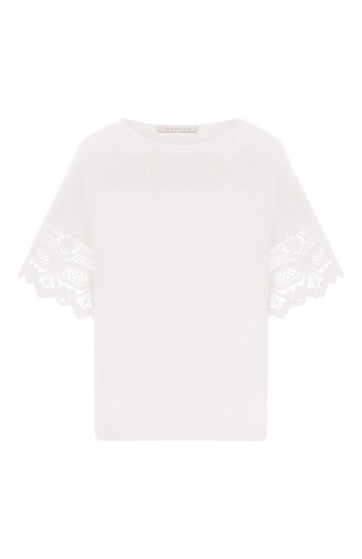 Топ изо льна и вискозы Maurizio W08460881 Белый W08460881