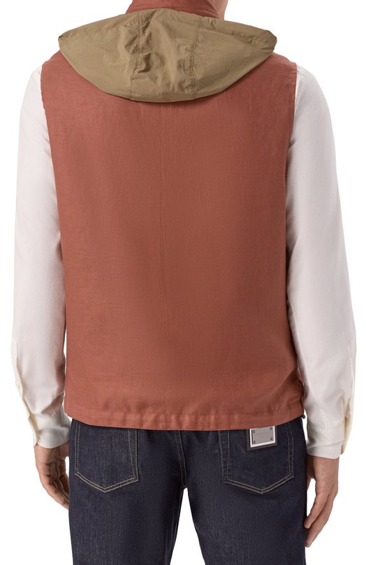 Двусторонний жилет Corneliani 25C5P8-2520153 Коричневый  25C5P8-2520153 Фото 6