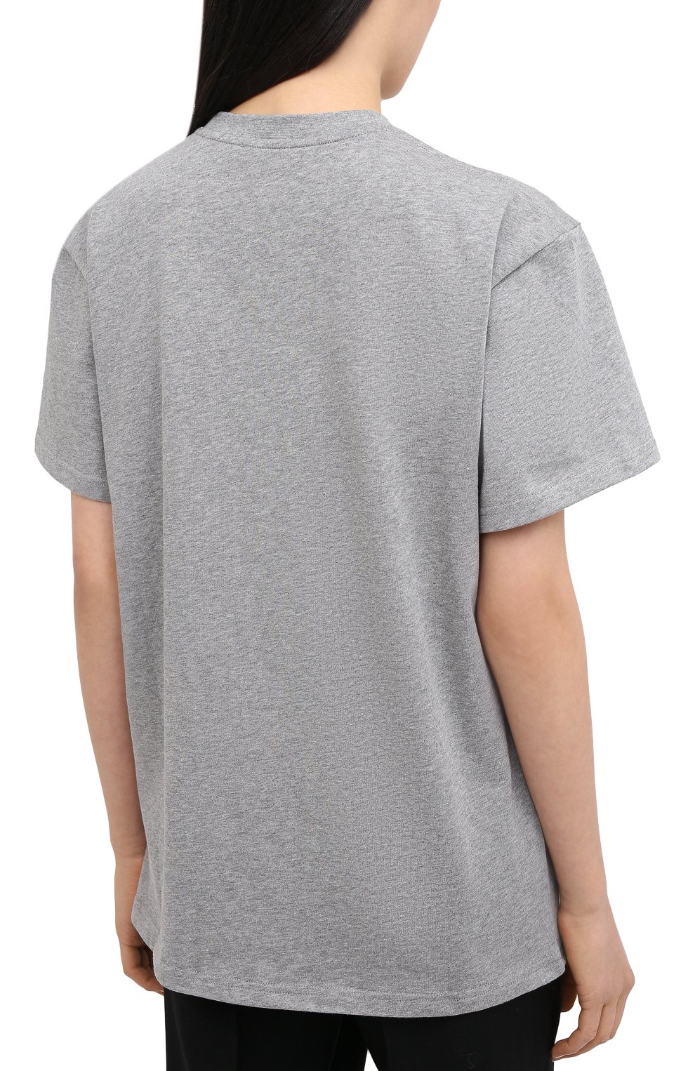 Хлопковая футболка JW ANDERSON серого цвета по цене 12700 руб., арт. JE0089 PG0079, фото 4 Хлопковая футболка JW ANDERSON, арт. JE0089 PG0079, фото 4
