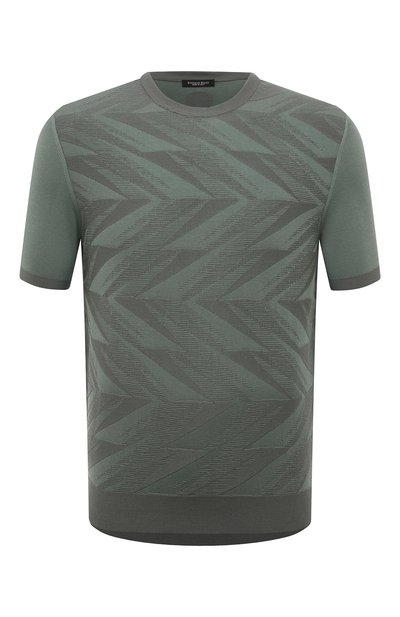 Мужской джемпер из хлопка и шелка STEFANO RICCI, арт. K616324G10/F23237