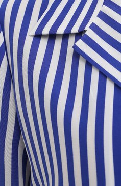 Женская шелковая рубашка RALPH LAUREN голубого цвета, арт. 290840857 | Фото 5 (Материал внешний: Шелк; Длина (для топов): Стандартные; Принт: Полоска, С принтом; Женское Кросс-КТ: Рубашка-одежда; Рукава: Короткие; Стили: Кэжуэл; Региональные ограничения белый список (Axapta Mercury): RU; Драгоценные камни: Проставлено; Материал сплава: Проставлено)