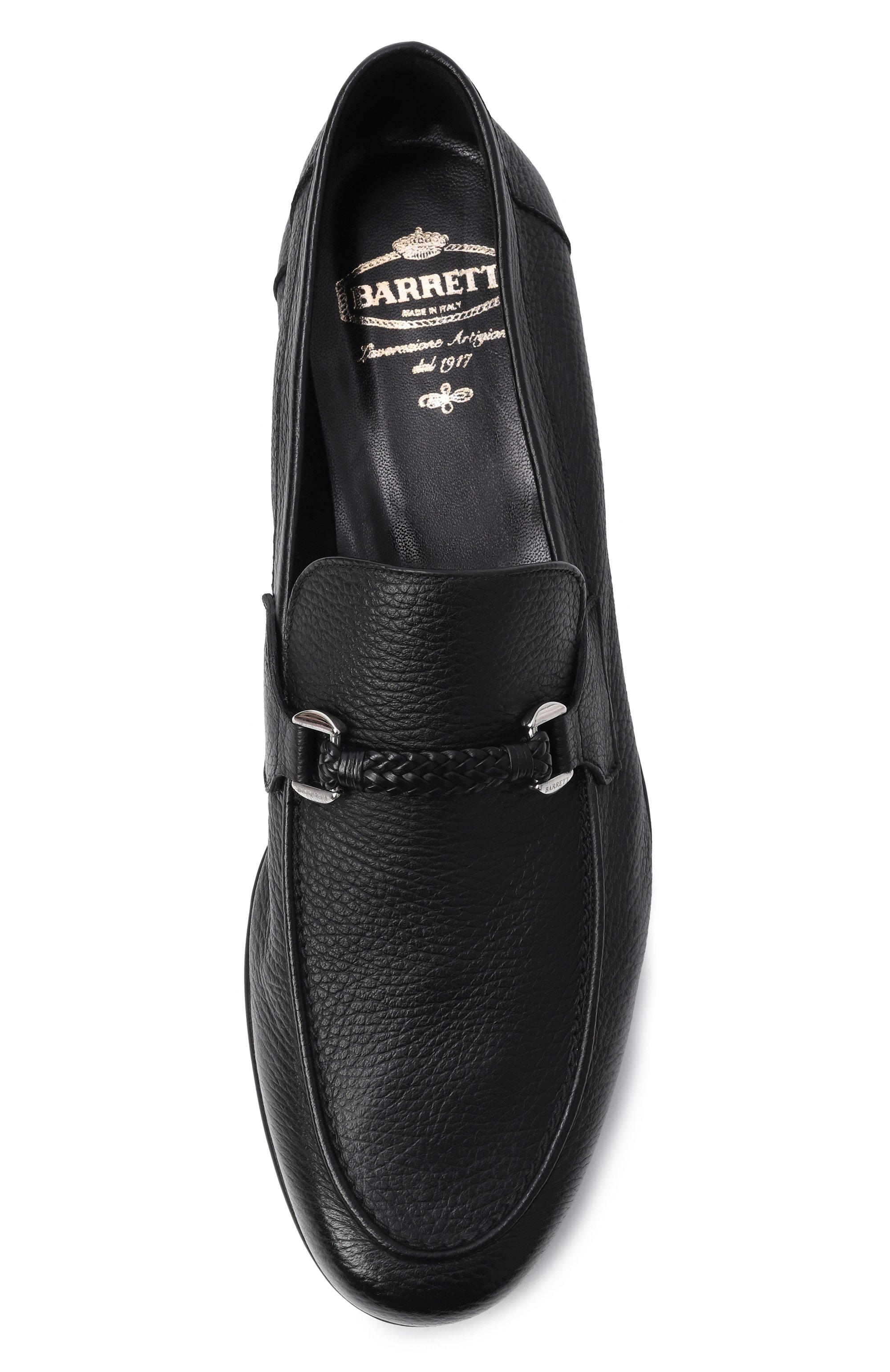 Кожаные лоферы BARRETT черного цвета по цене 86600 руб., арт. B171U067.3/CERV0, фото 5 Кожаные лоферы BARRETT, арт. B171U067.3/CERV0, фото 5