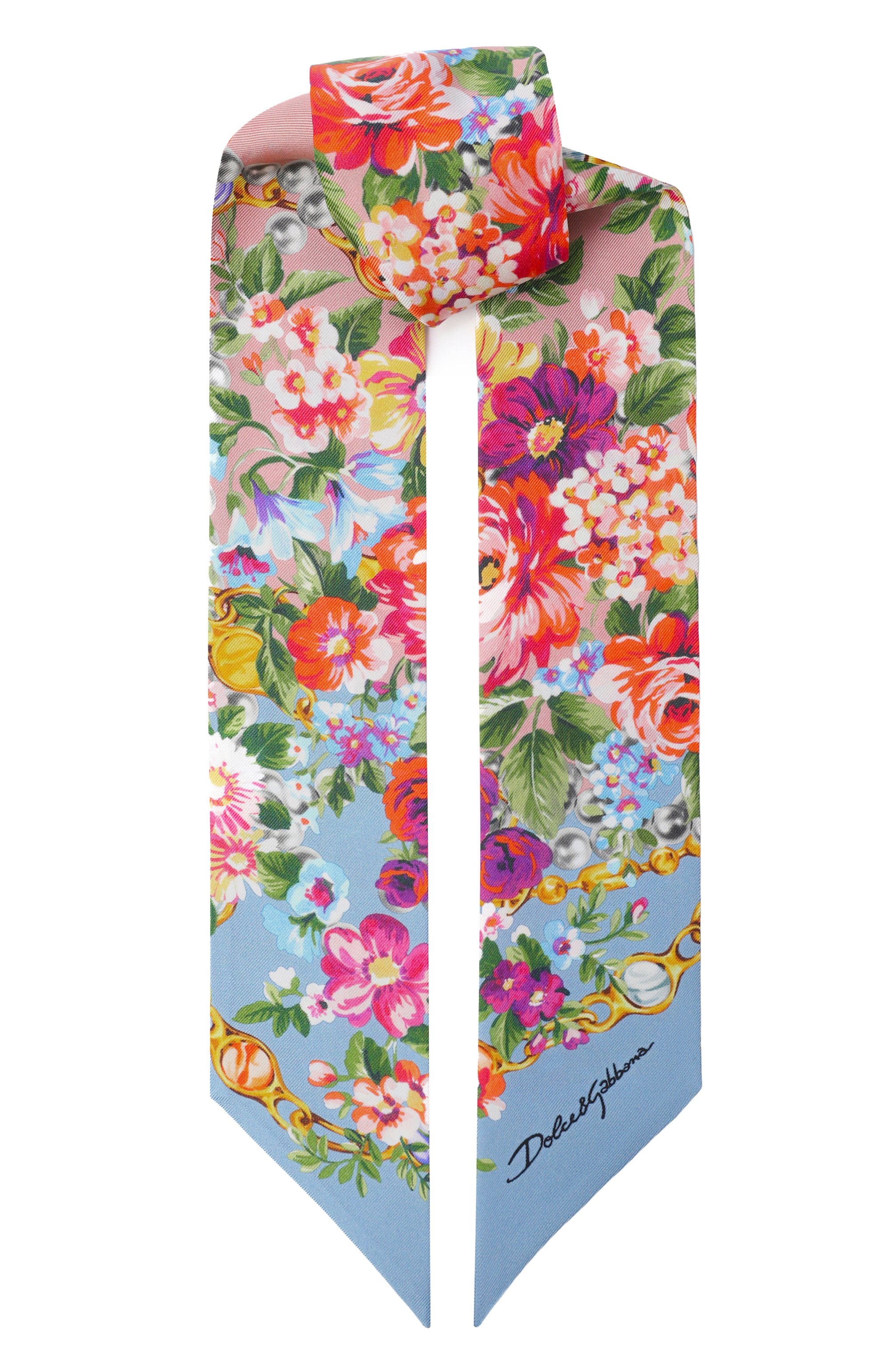 Шелковый шарф-твилли DOLCE & GABBANA, арт. FS215A/GDDLG, фото 1