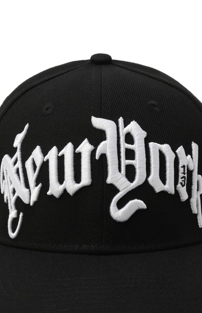 Хлопковая бейсболка R13 черного цвета по цене 16450 руб., арт. R13WA022-A079A, фото 3 Хлопковая бейсболка R13, арт. R13WA022-A079A, фото 3