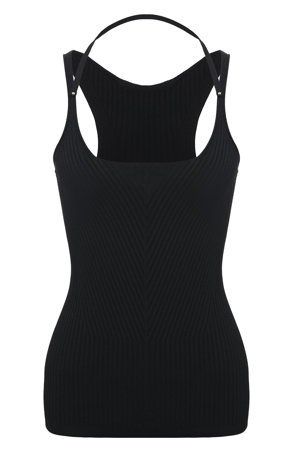 Топ из вискозы GIORGIO ARMANI черного цвета по цене 69950 руб., арт. 3DAK05/AM41Z, фото 1 Топ из вискозы GIORGIO ARMANI, арт. 3DAK05/AM41Z, фото 1