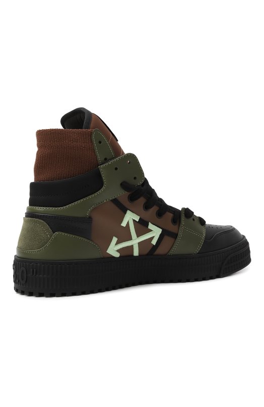 Комбинированные кеды 3.0 Off Court Courtesy Off-White 0MIA065S25LEA003 Хаки  0MIA065S25LEA003 Фото 5